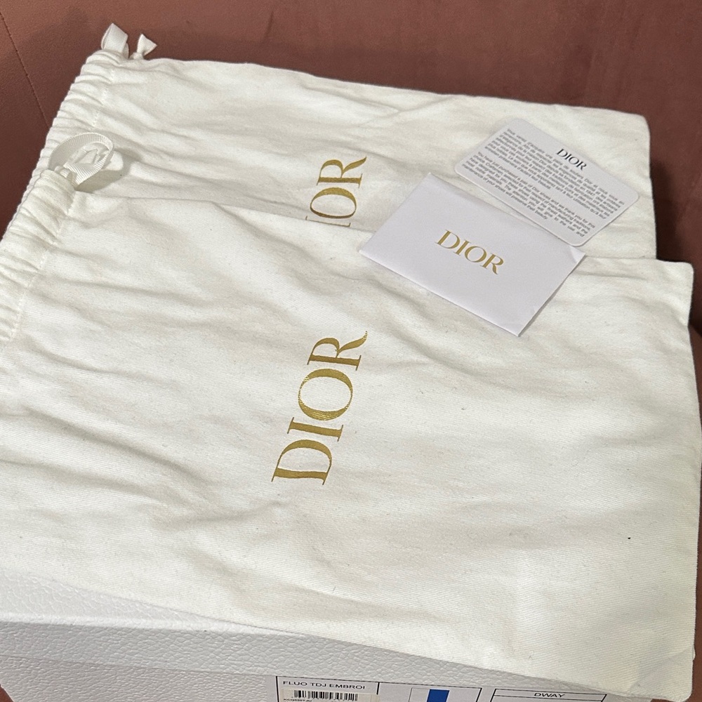 NWT Christian Dior Blue and White Slides - Picture 7 of 7